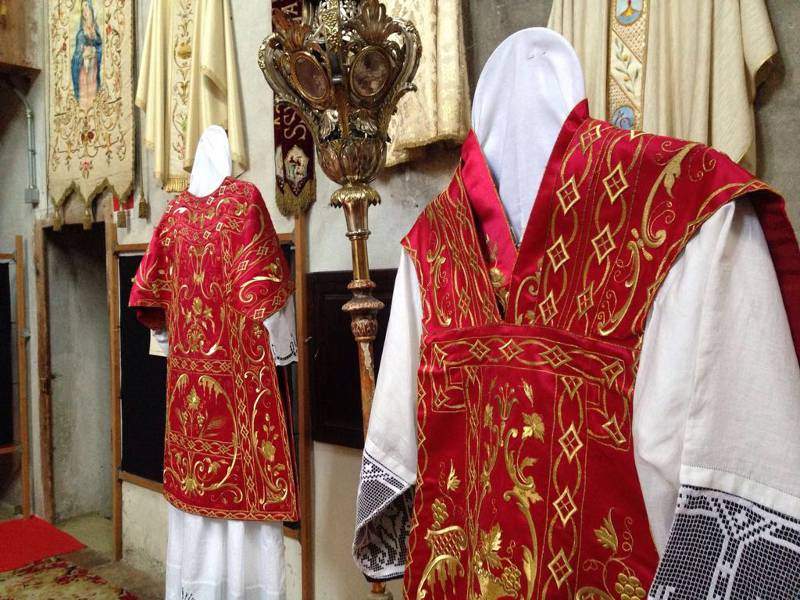 Casula Da Sacerdote Clero Eleganza – Girocollo Con Stola, Tessuto Misto Cotone, Taglia Unica (130x144cm), Ispirazione Gotica